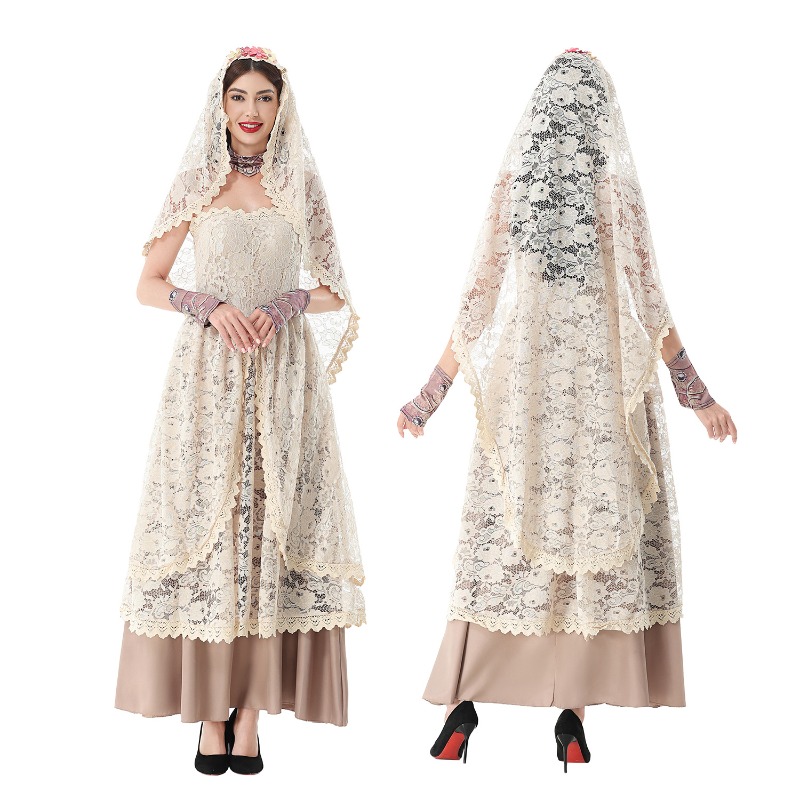 Lace Dress - Vestido Maxi Vintage de Renda para