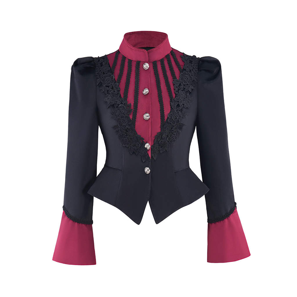 Womens Blazer - Feminino vitoriano steampunk renascentista blazer jaqueta