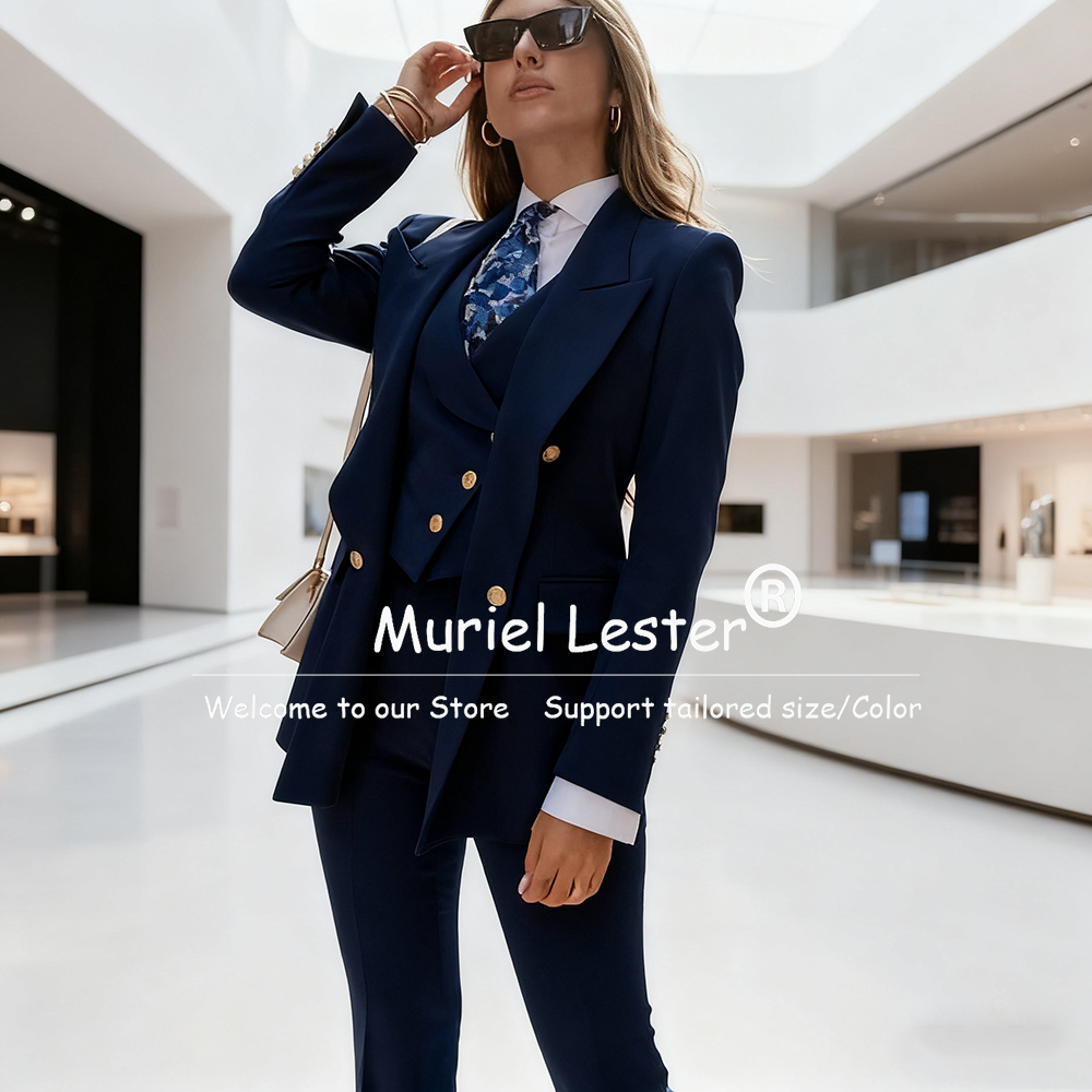 Elegante azul ternos femininos - Womens Blazer avaliação e preço