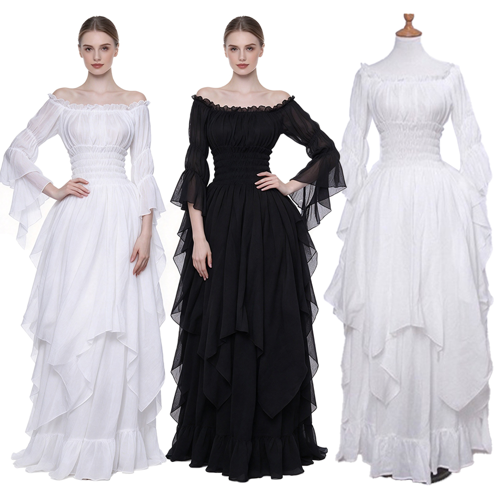 Vestido Medieval Retro com Omb - Lace Dress avaliação e preço