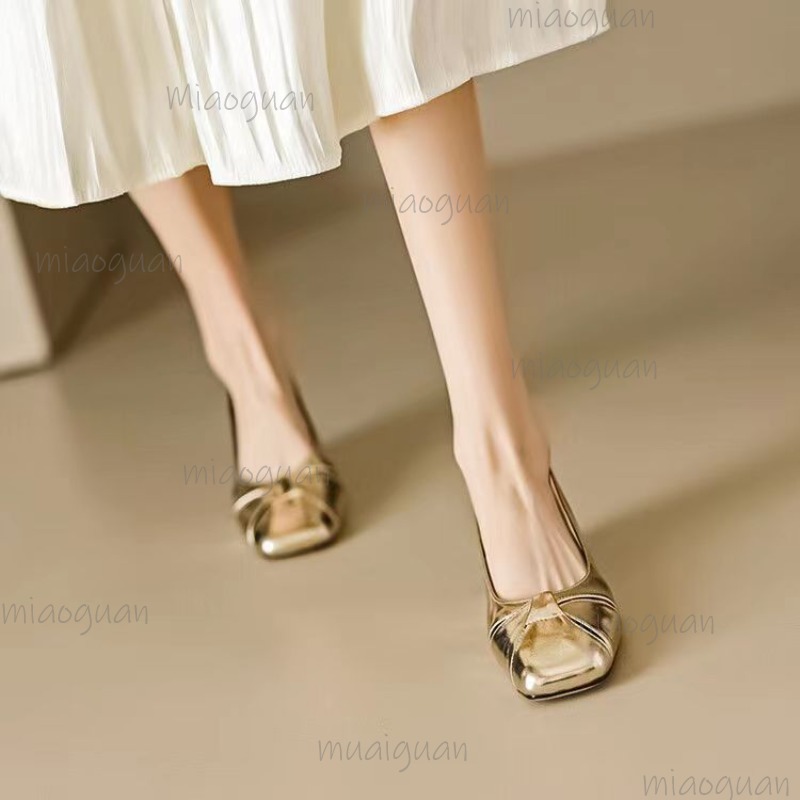 Capa toe bombas de salto baixo - Womens Heels avaliação e preço