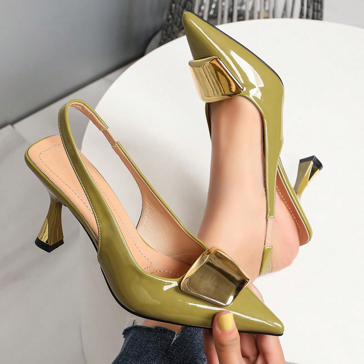 Sapatos de salto elegantes par - Formal Dress avaliação e preço