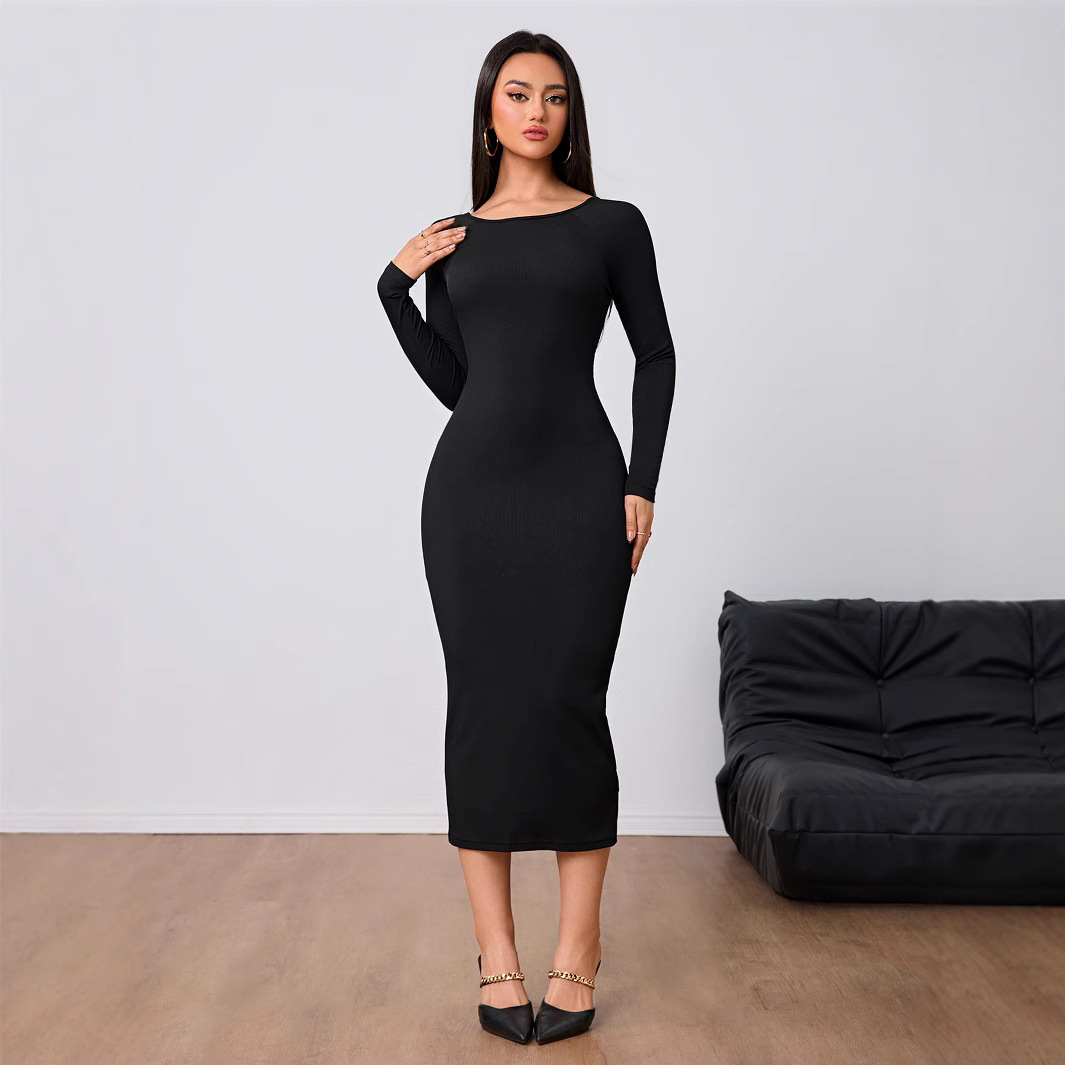 Vestido Simples de Moda Femini - Midi Dress avaliação e preço