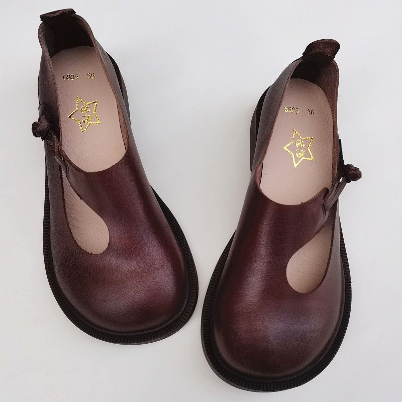 Careaymade-couro genuíno sapat - Womens Heels avaliação e preço