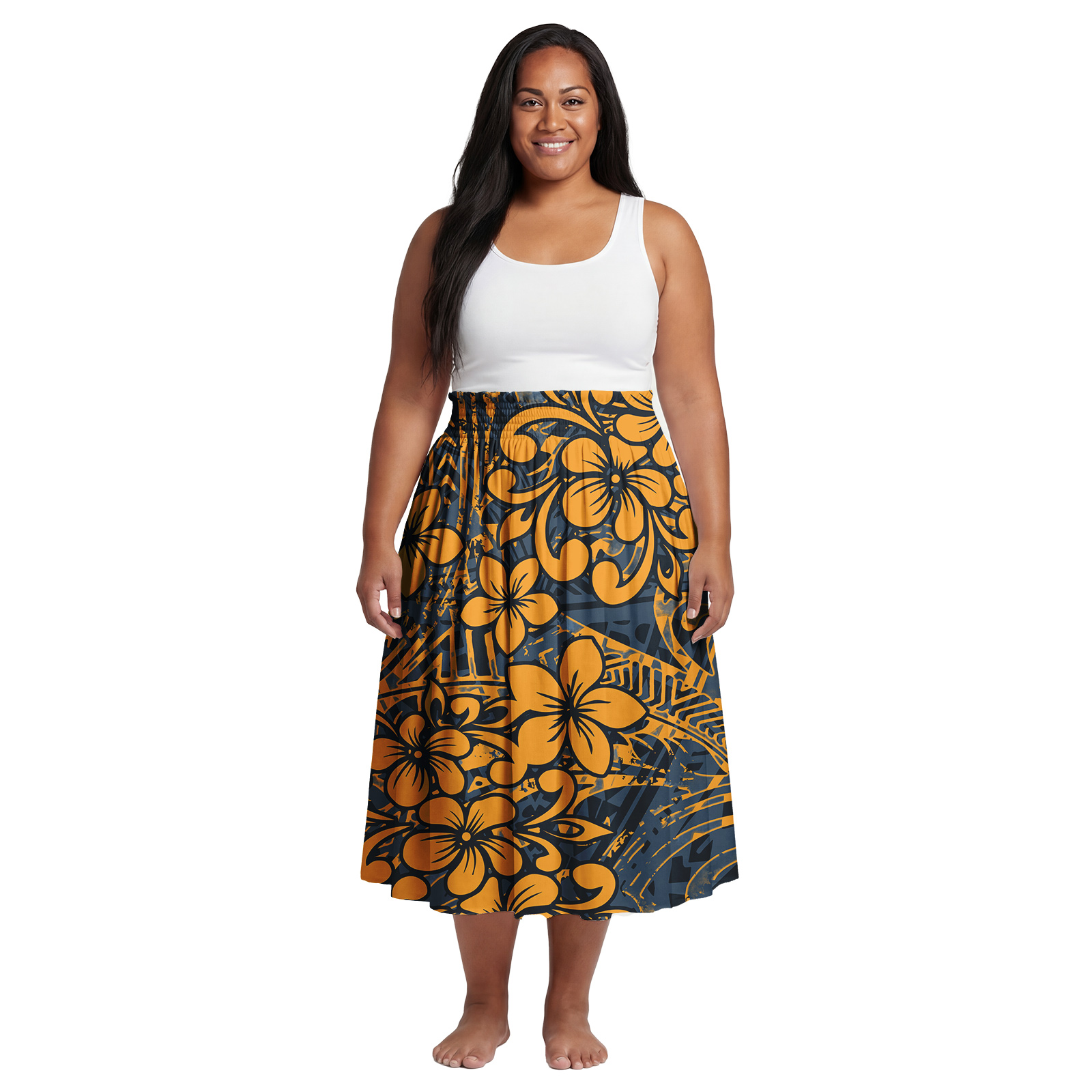 Excelente Vestido Midi com Est - Midi Dress avaliação e preço