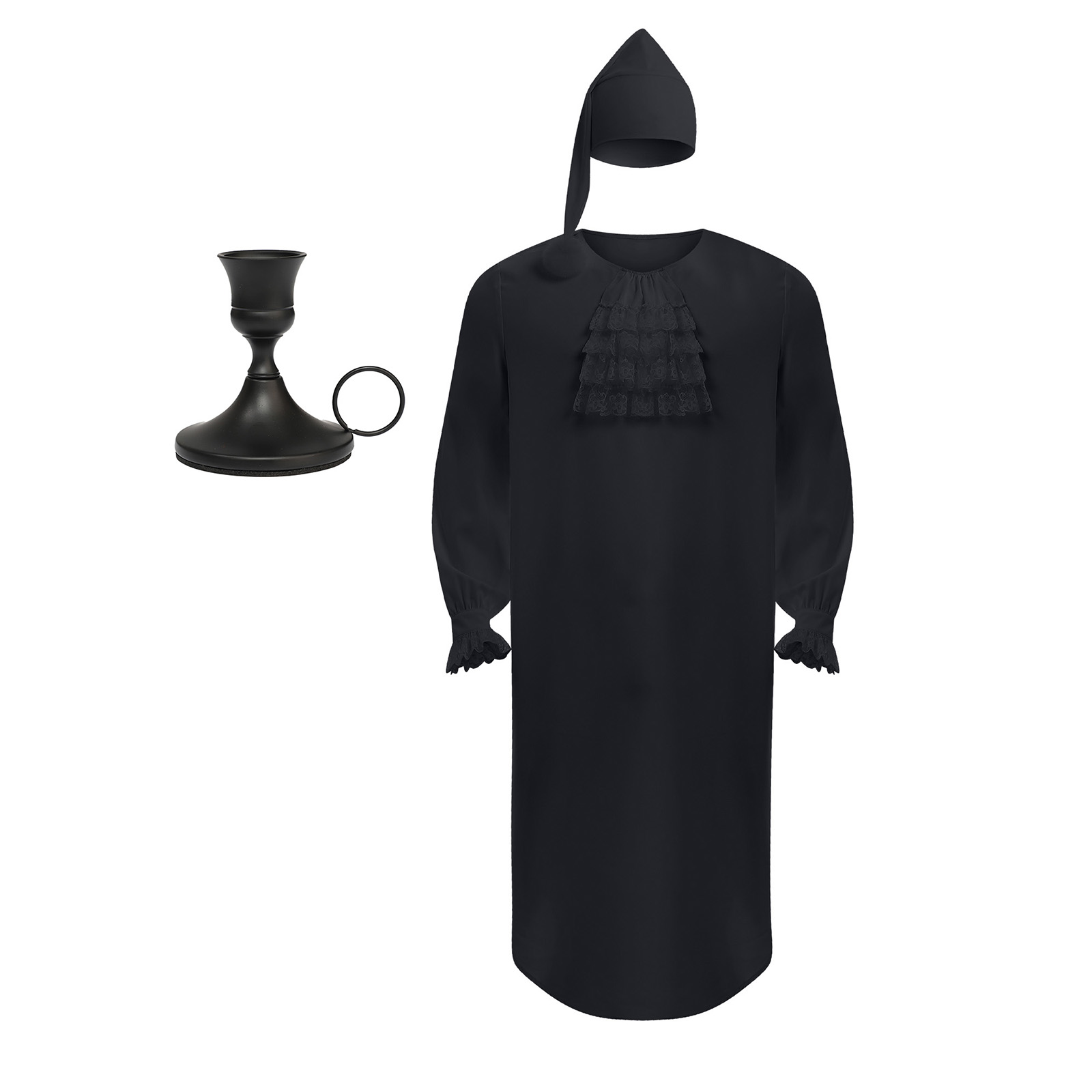 Camisola de noite medieval vit - Lace Dress avaliação e preço