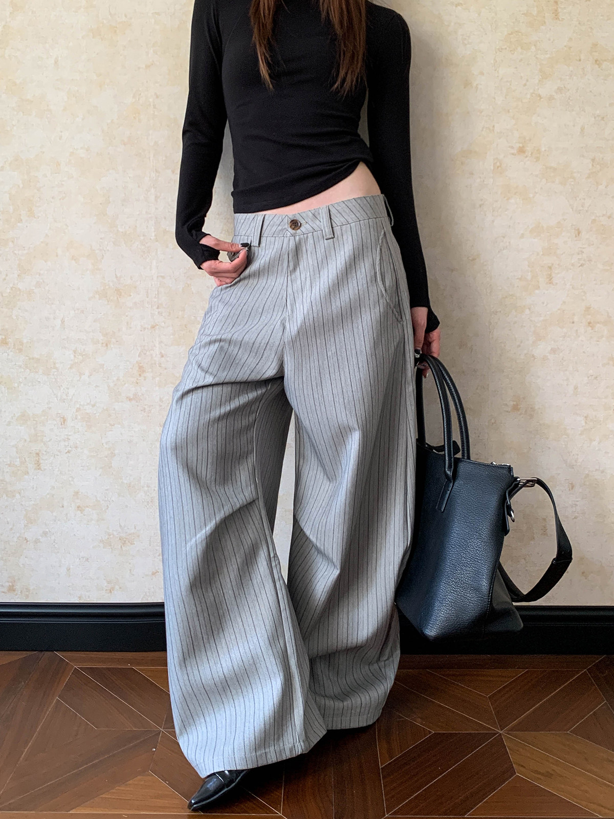 Calças casuais de perna larga  - Tailored Trouser Wide avaliação e preço