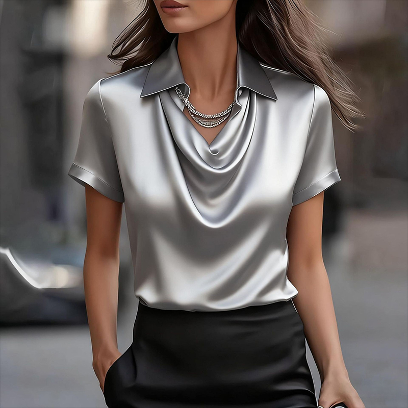 Todos os jogos camisa de cetim - Silk Blouse avaliação e preço